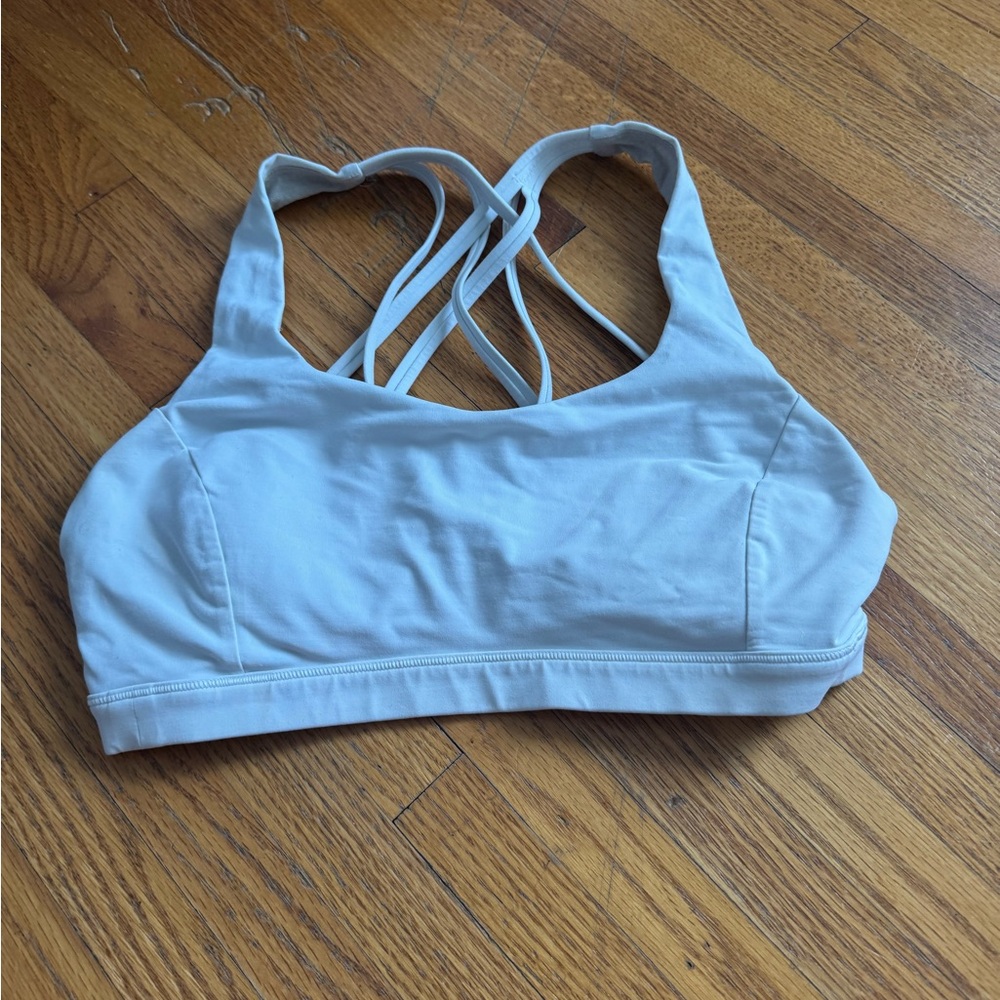 Women's white Sports Bra